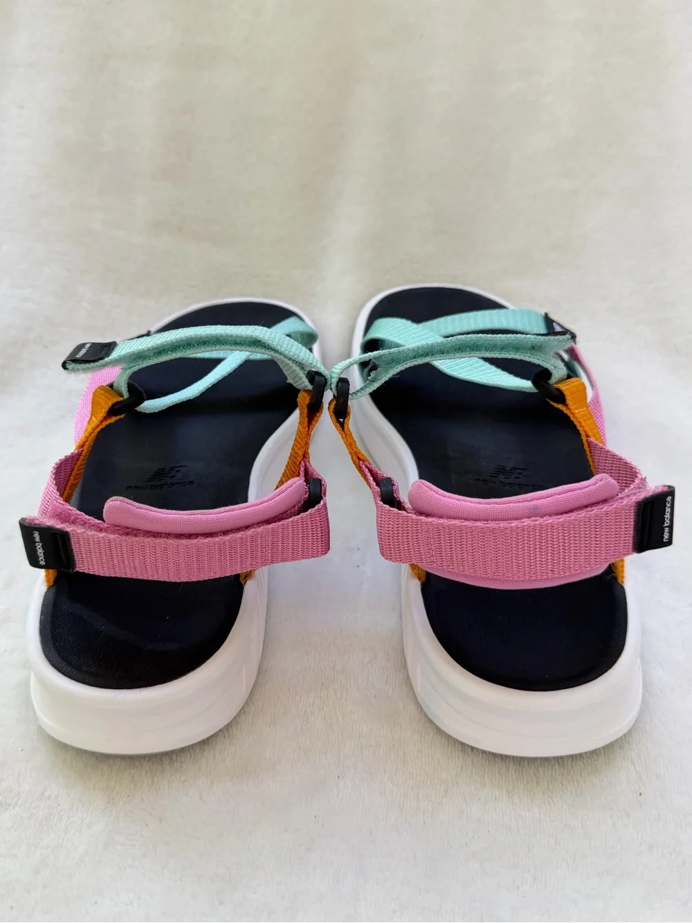 New Balance 850 Athletic Sandals Aqua Pink Orange Black Footbed Unisex Mens 7